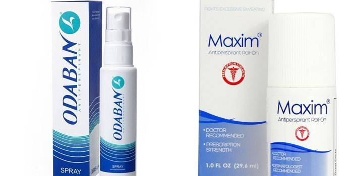 Odaban Spray e Desodorante Esférico de Esfera Antiperspirante Maxim
