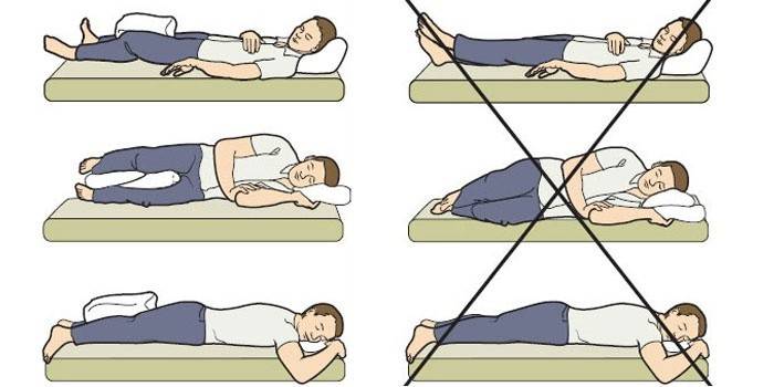 Posição recomendada para dormir e descansar no período inicial