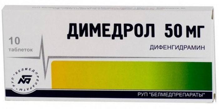 Difenhydramínové tablety