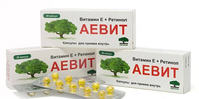 Vitaminas Aevit por paquete