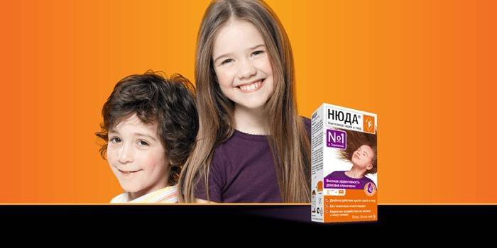 Piolhos shampoo, menina e menino