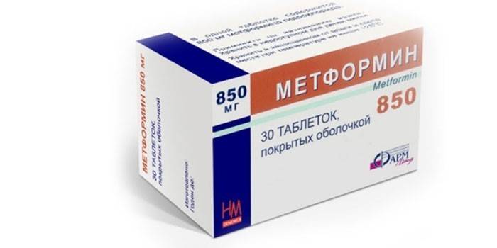 La droga metformina 850
