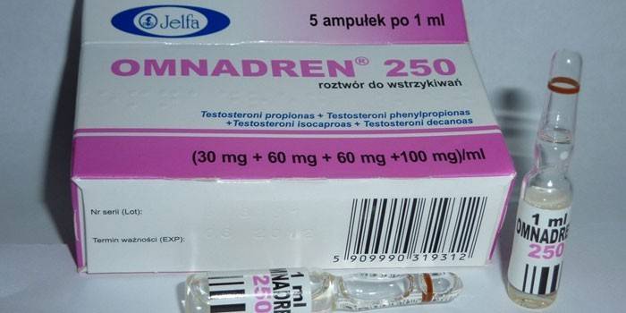 Opakowanie ampułek Omnadren