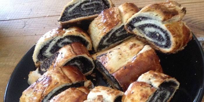 Ciasto francuskie Mak