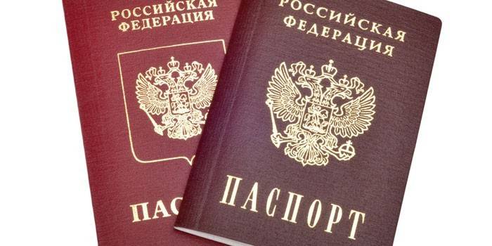 Passaporte de um cidadão da Rússia