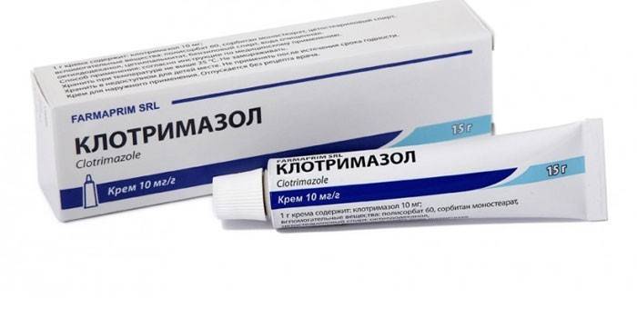 Embalaje de ungüento de clotrimazol