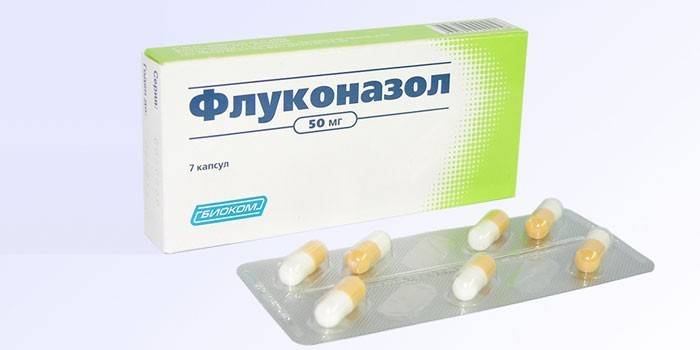 Comprimidos de fluconazol por embalagem