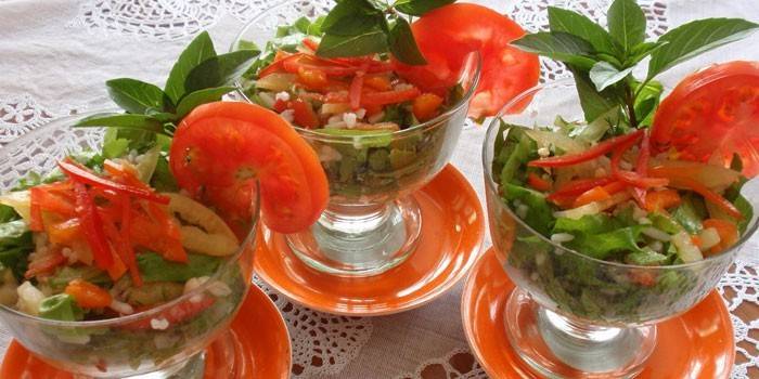 Batido de vegetales con jamón y queso