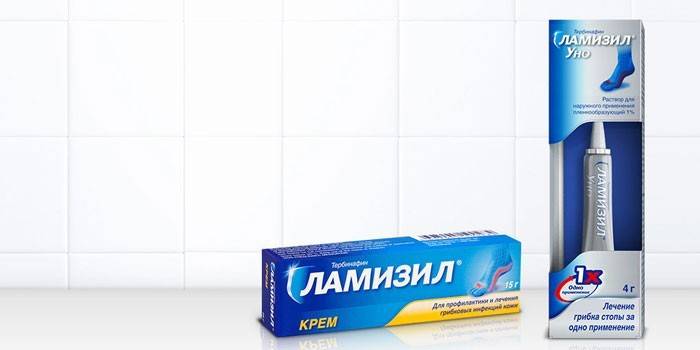 Lamisil krém a Lamisil Uno roztok v baleniach