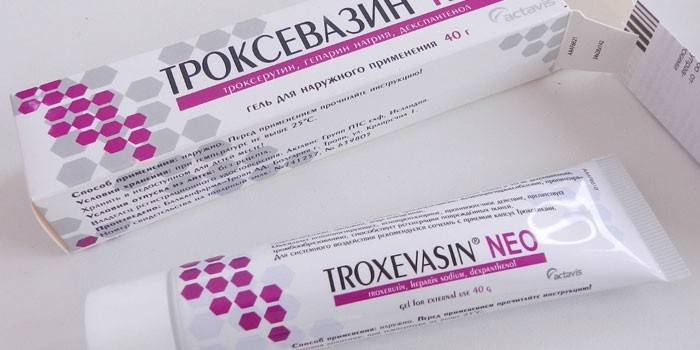 Maść Troxevasin w opakowaniu