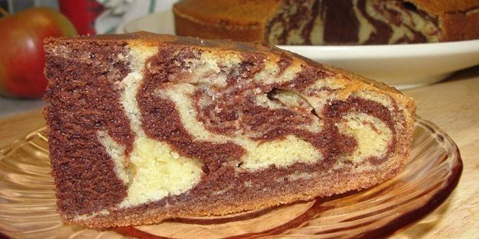 Plátok zebra muffin košíček
