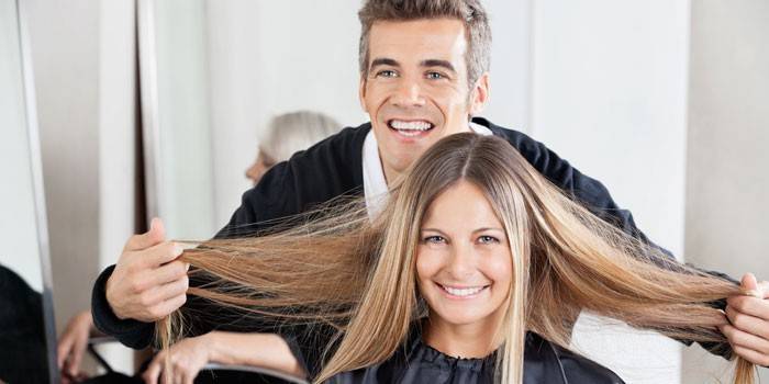 Peluquería de niña y hombre