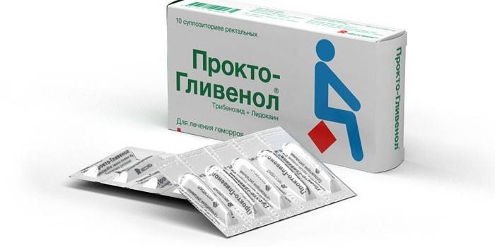 Supositorios rectales Procto-Glivenol pack