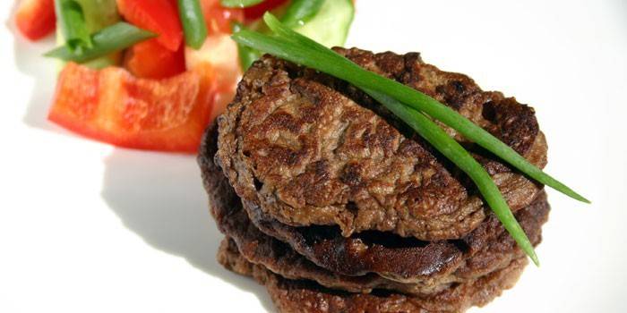 Chuletas de hígado frito