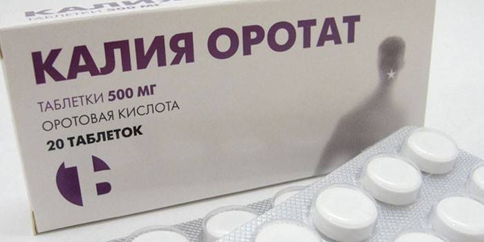Tabletki Orotat Potasowy w opakowaniu
