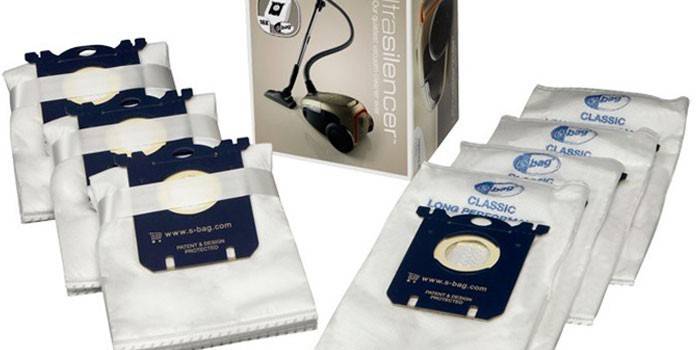 Diferentes modelos de bolsas para aspirador Electrolux