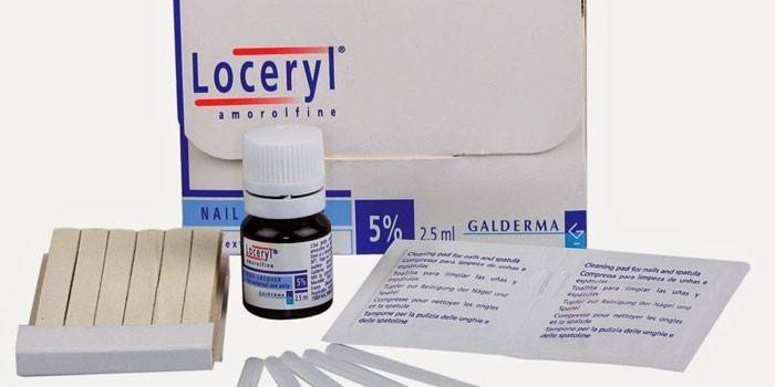 Lak Loceryl v balení