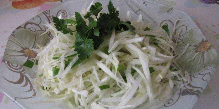 Ensalada con daikon