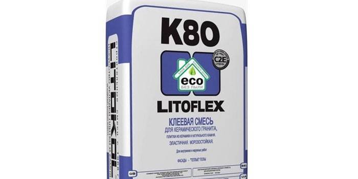 Mezcla de cola para gres porcelánico Litokol K-80