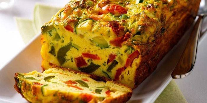 Pieczony omlet z warzywami