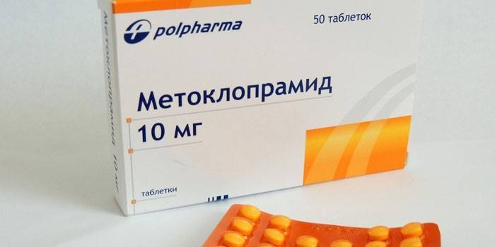 Tablety metoclopramidu