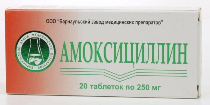 Comprimidos de amoxicilina