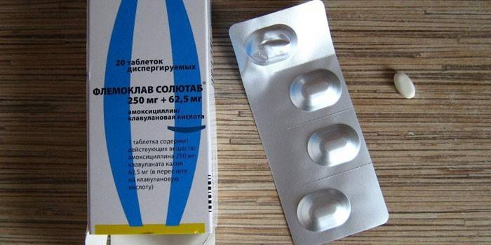 Flemoklav Solyutab comprimidos en envase