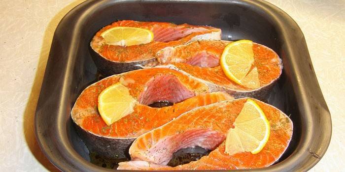 Trucha al horno