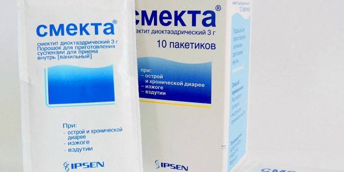 Lek Smecta w opakowaniu