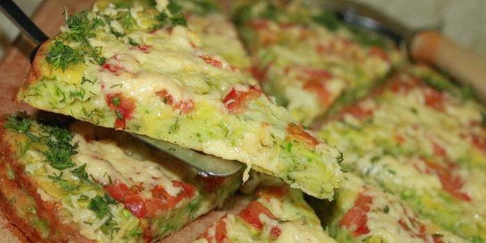 Pizza de calabacín