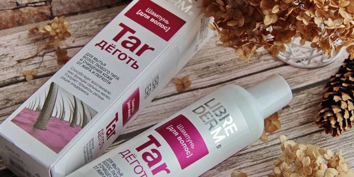 Tar alquitrán champú de la empresa Libriderm