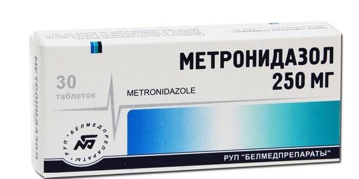 Tabletas de metronidazol