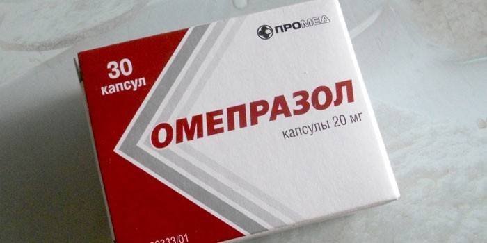 Cápsulas de omeprazol por paquete