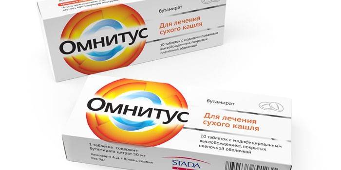 Tabletki Omnitus w opakowaniu