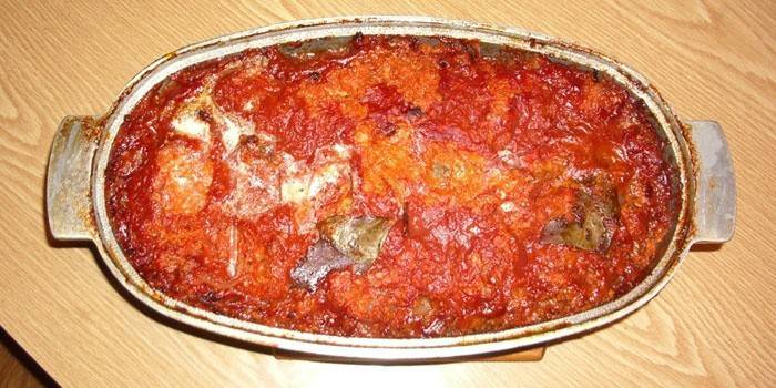 Pescado al horno estilo griego