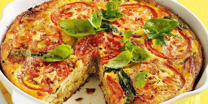 Omlet z pomidorami
