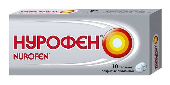 Nurofen comprimidos em embalagem