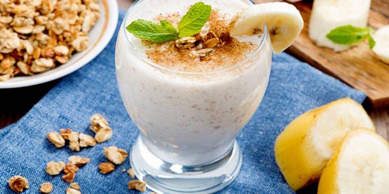 Batido de Banana de Aveia