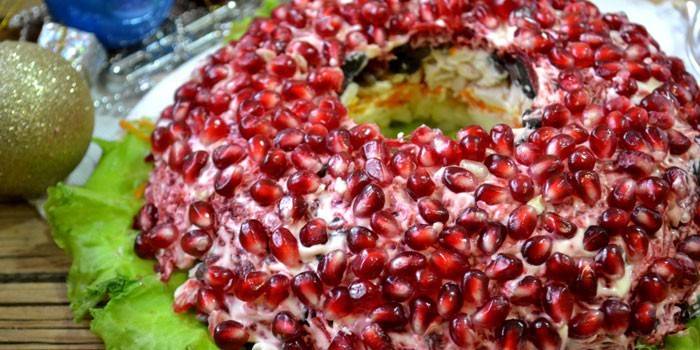 Pronto salada antes de servir