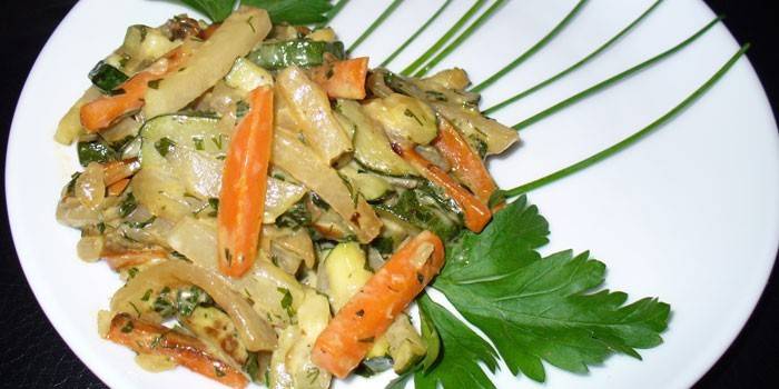 Legumes com ervas