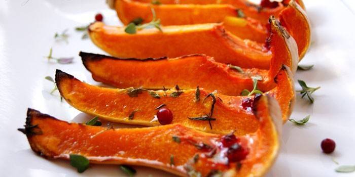 Calabaza horneada