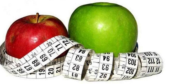 Manzanas y centimetros