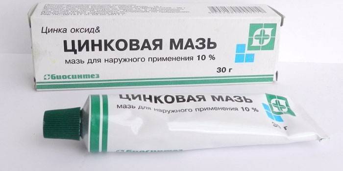 Maść cynkowa w opakowaniu