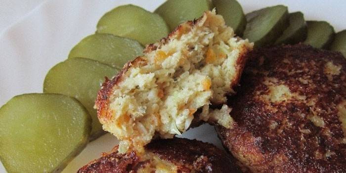 Chuletas de lucio con requesón