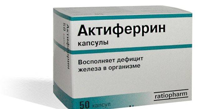 Actiferrin kapsuly v balení