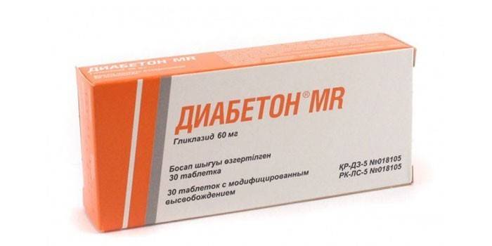 Lek Diabeton MV w opakowaniu