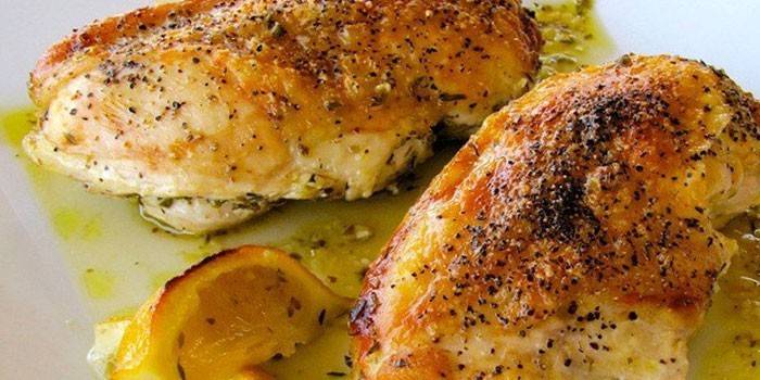 Pechuga al horno en hierbas y especias