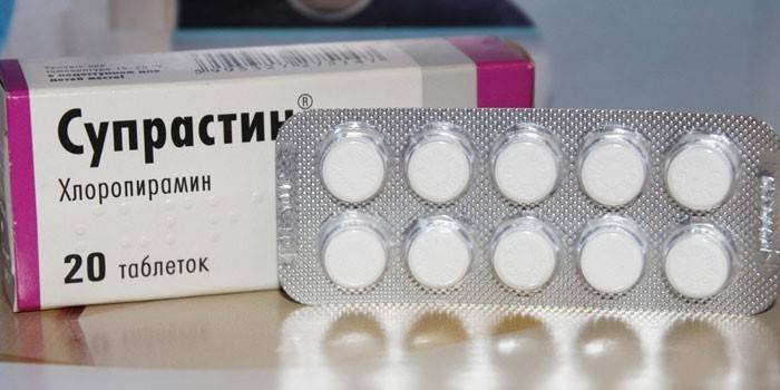 Comprimidos Suprastin por embalagem
