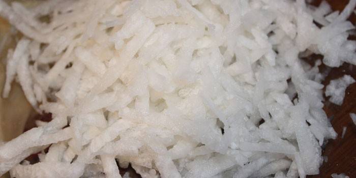 Daikon rallado