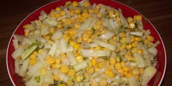 Salada de milho com repolho